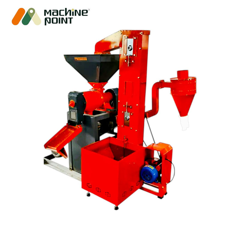 6N70_MINI_RICE_MILL_WITH_ELEVATOR_WITH_MOTOR 3 PHASE 10 HP