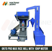 Automatic rice processing machine with 7.5 kW to 15HP motor compatibility