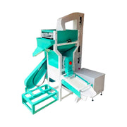 Compact rice mill machine with 500–600 kg/hr output and automatic grain feeding system