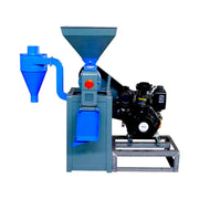 6N70 rice mill machine with 10HP 192F diesel engine for commercial paddy processing