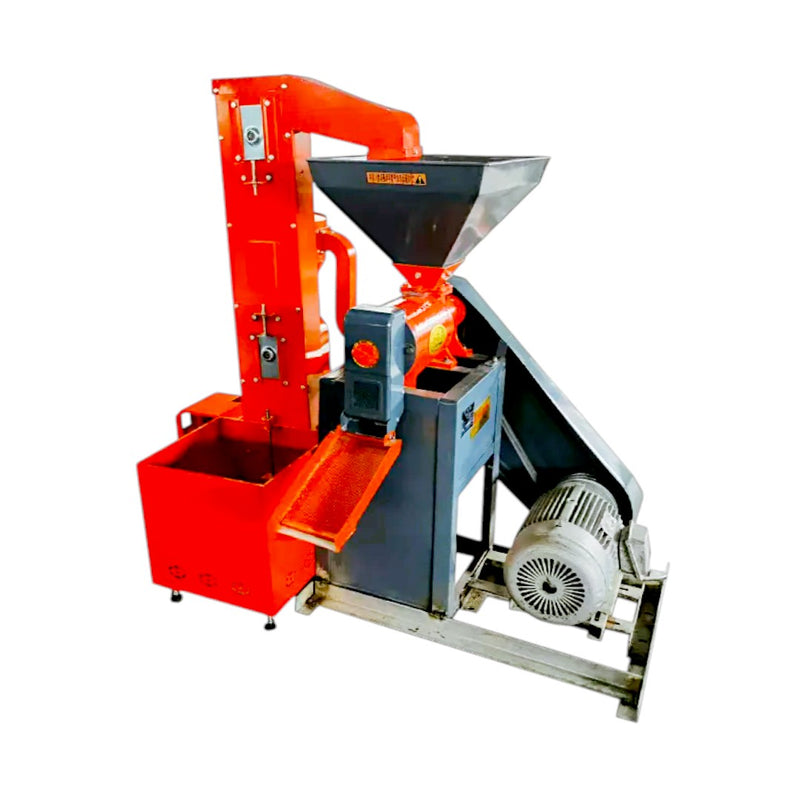 6N70 rice mill machine with elevator and 7.5 HP motor for automatic paddy processing