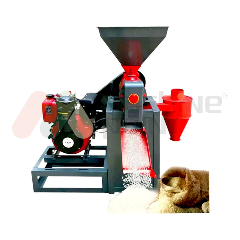 6N70 rice mill with fuel-efficient 10HP diesel engine for farm and agri-industrial use