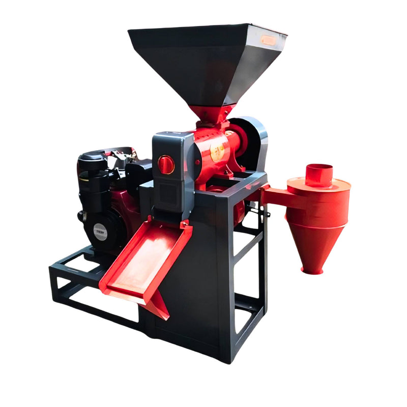 Commercial rice mill machine with KAMA diesel engine for HMT and Sarna paddy