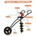 Heavy-Duty Earth Auger with Wheels