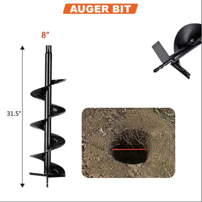 Neptune Earth Auger with Drill Bit