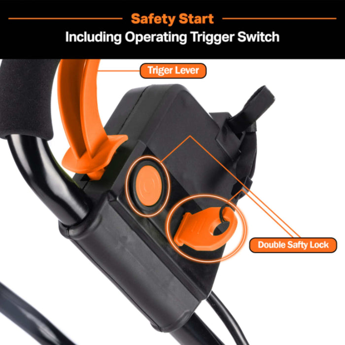 Lightweight electric cultivator for gardening, compost mixing, and weeding