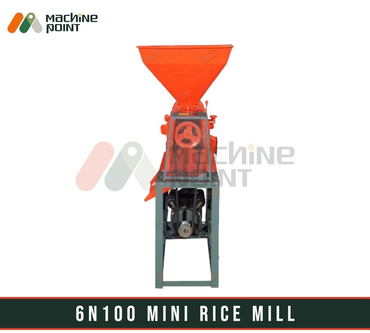 Compact 6N100 Mini Rice Mill from Machine Point - an efficient agriculture and food processing machinery for industrial and commercial use.