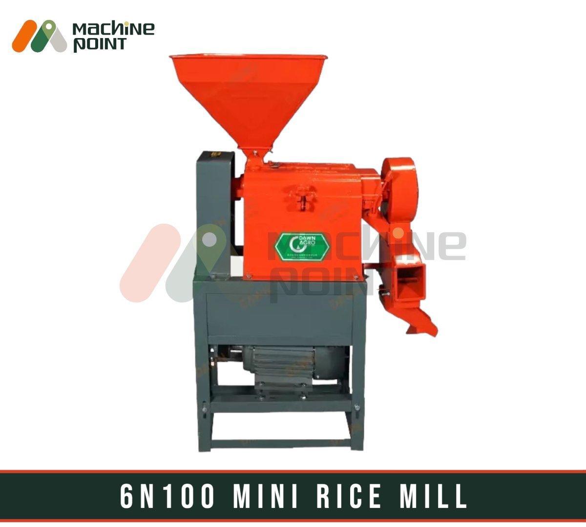 6N100 Mini Rice Mill - Compact, efficient rice processing machine from Machine Point, a leading provider of high-quality agriculture and food processing equipment.