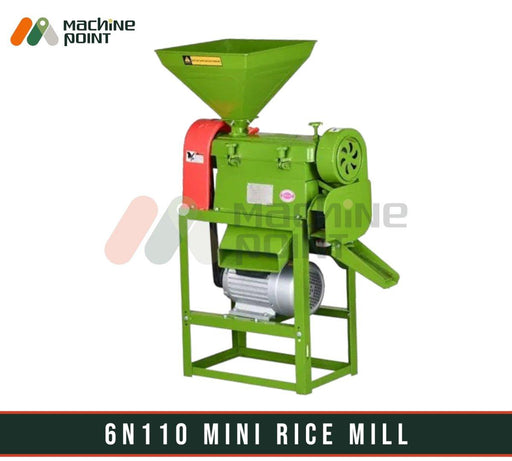 6N110 Mini Rice Mill With Copper Motor - Machine Point