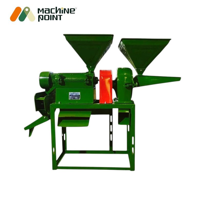 Mini rice and flour mill machine for home and farm use

