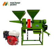 Machine Point 6W200 rice mill powered by 7.5 HP engine for remote areas

