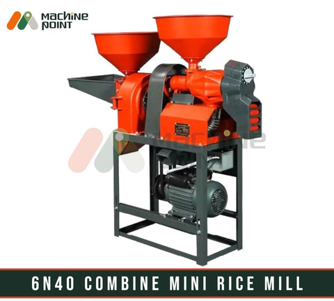 Compact and efficient 6N40 Combined Mini Rice Mill from Machine Point. This industrial-grade agriculture and food processing equipment features sturdy construction and reliable performance for all your farming and commercial needs.