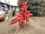 Multi-functional rice mill with built-in flour grinder and triple hopper – Model 6N40