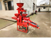High-efficiency combined rice mill and flour pulverizer for small-scale agro-industries