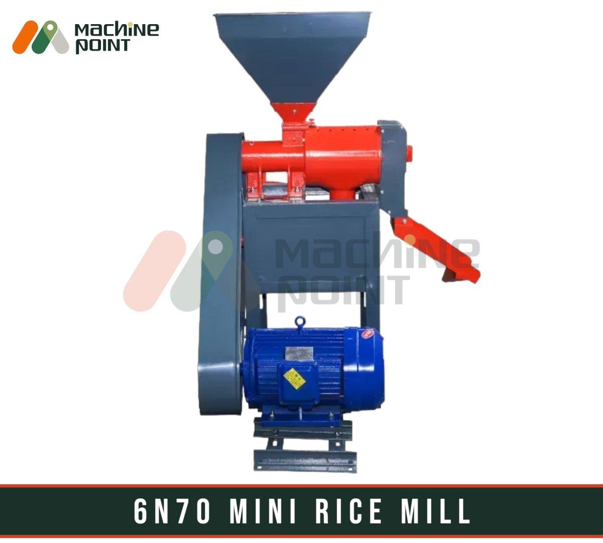 6N70 Mini Rice Mill without Motor - Compact and efficient rice processing equipment for industrial or commercial use.