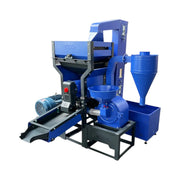 Compact rice processing machine with 15 HP motor option and industrial-grade design


