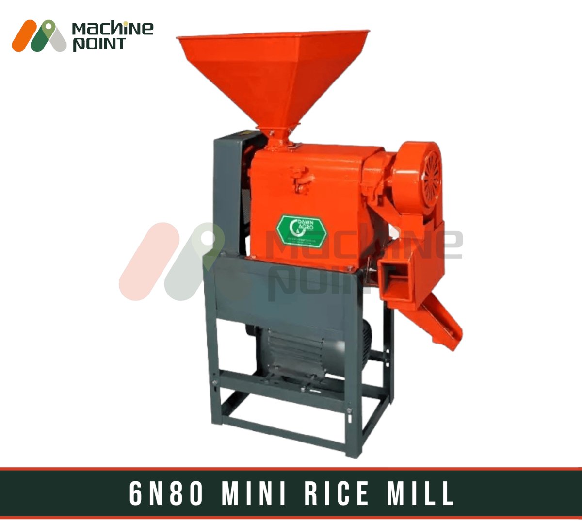 Compact 6N80 Mini Rice Mill with Motor - Efficient Agriculture Equipment for Commercial Processing Needs from Machine Point