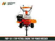 Heavy-duty 7HP petrol power weeder ADIYOGI GARUDA EMBOSS model designed for Indian farming conditions"