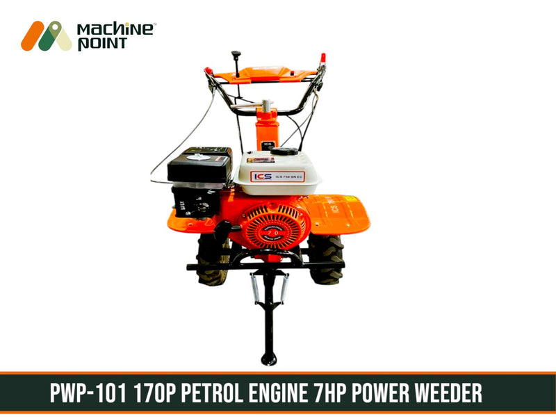 Heavy-duty 7HP petrol power weeder ADIYOGI GARUDA EMBOSS model designed for Indian farming conditions"