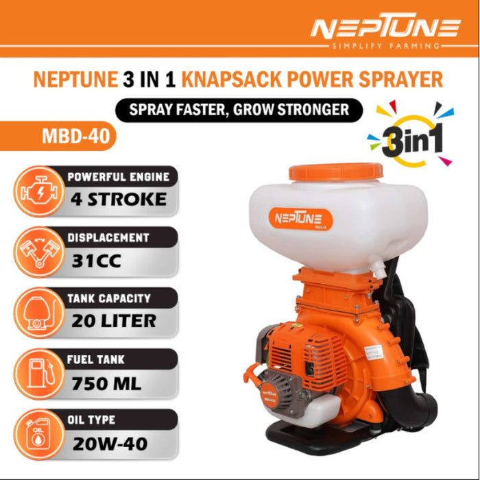 "Neptune MBD-40 High-Speed 7500 RPM Fogger Sprayer"
