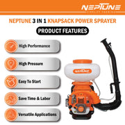 "Neptune MBD-40 12 Meter Range Power Sprayer for Farming"