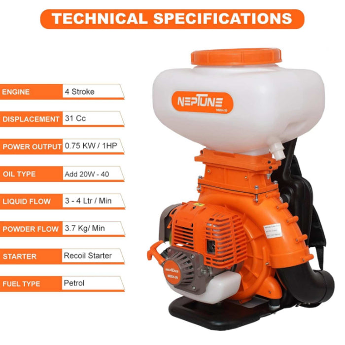 "Neptune MBD-40 4-Stroke Engine Mist Blower for Agriculture"