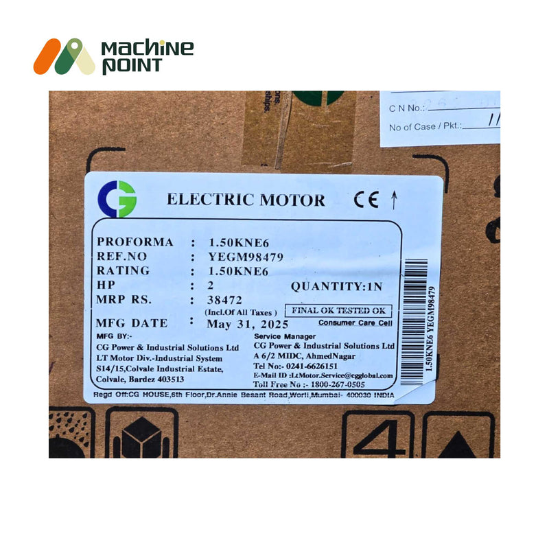 Compact and durable Crompton Greaves IE2 induction motor with 79.80% efficiency