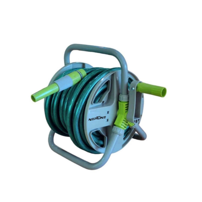 Neptune compact hose reel system with braided hose