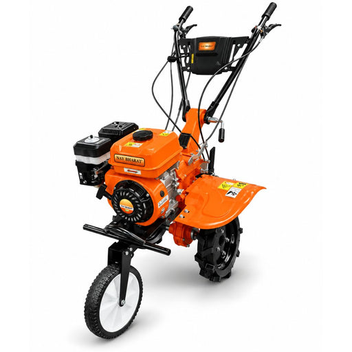 7 HP petrol power weeder with 212cc engine and 32 rotary blades for agricultural tilling