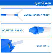 Durable Neptune fertilizer spreader with ergonomic handle design