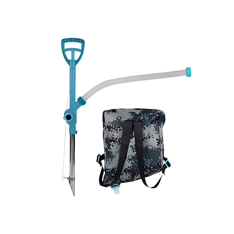 Underground Fertilizer Spreader F03 stainless steel backpack applicator with 15L capacity for root level fertilizer delivery by Machine Point