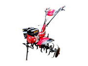 Machine Point KP-1000 cultivator featuring 170F engine, manual start, and 1000 mm tilling width.

