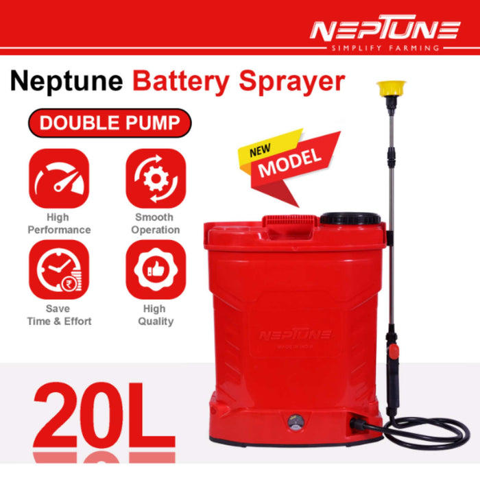 "High-Pressure Neptune AK-14+ Sprayer with 12V 14A Battery"