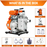 Rugged 2.5HP water pump built for farm and drainage tasks