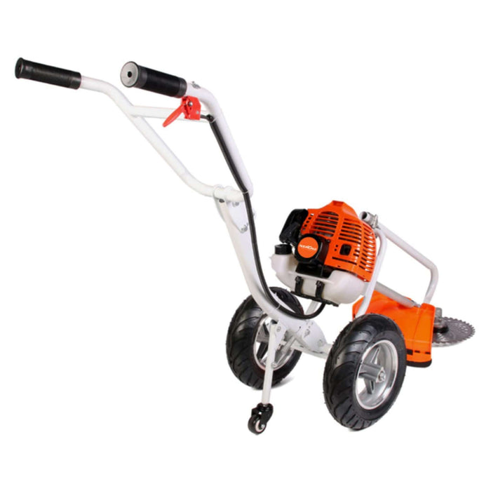 Wheeled Brush Cutter with Nylon Trimmer Head