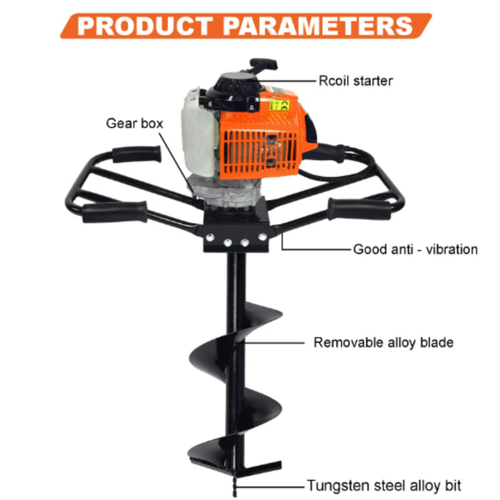 Professional Farming Earth Auger 10-Inch