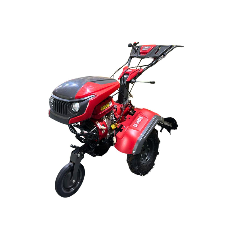 7 HP petrol power weeder with 2 forward 1 reverse gear and 400×8 tyres