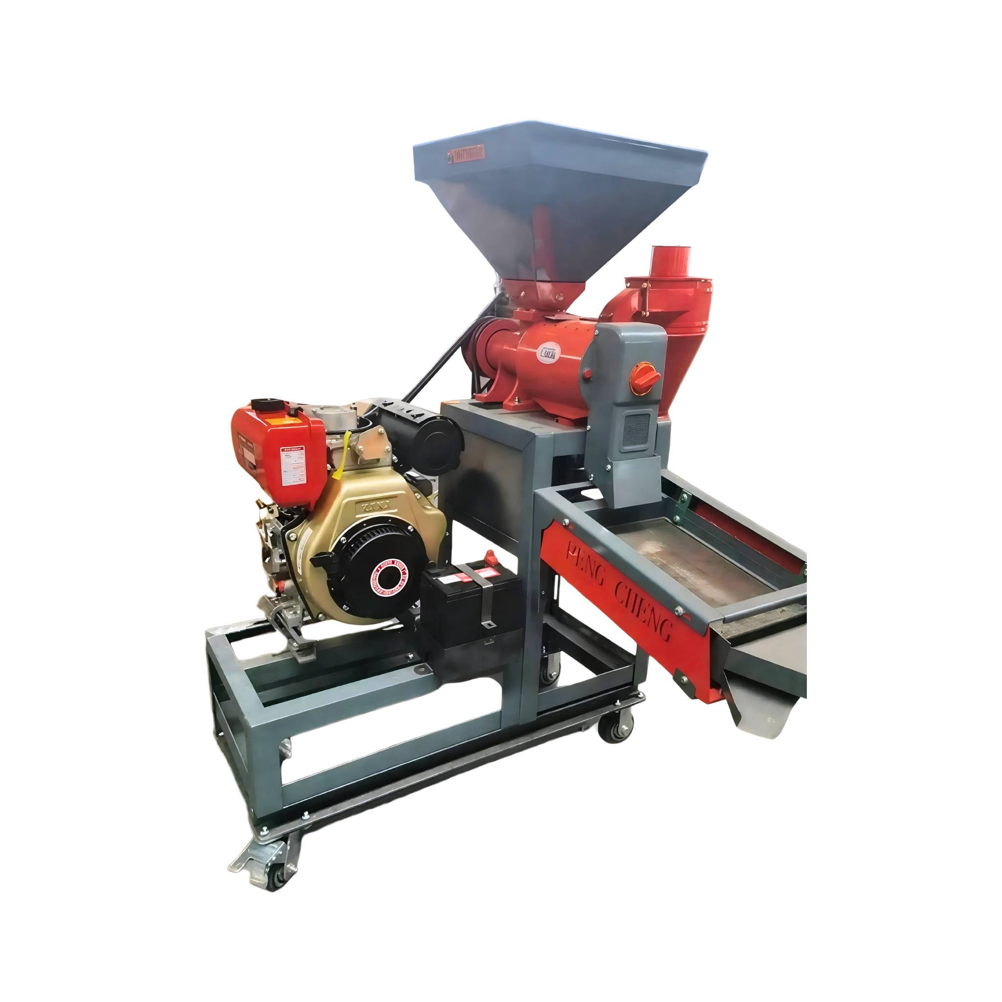 N70 Rice Mill With Grader With 10 Hp KAMA Diesel Engine - Machine Point