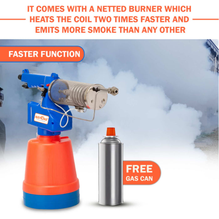 Portable butane-powered fogging machine for mosquito control