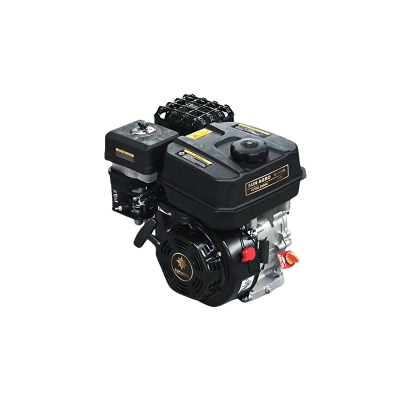 Industrial grade 7.5 HP petrol engine with key type shaft for farm equipment