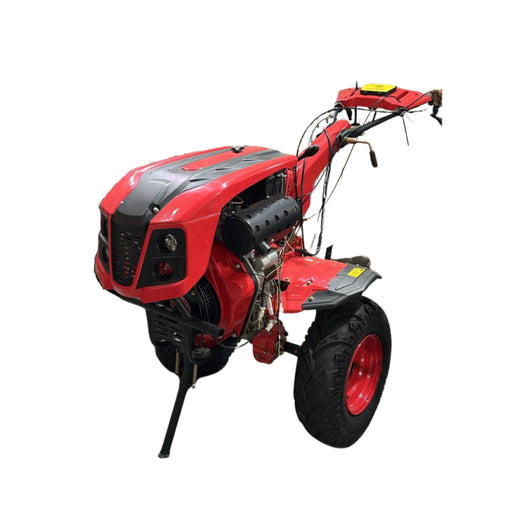 9 HP diesel power weeder with 186F engine, 40 rotary blades and heavy-duty ATV tyres