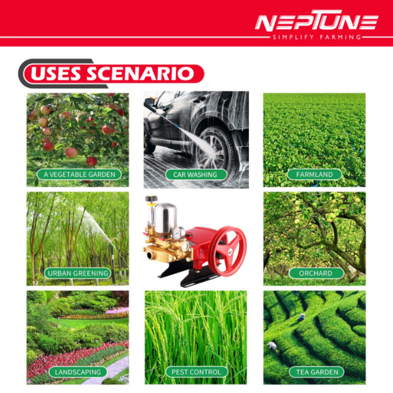 "Durable Neptune HTP-Silver HTP Pump for Agriculture and Multi-Use"