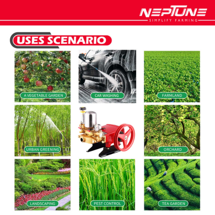 "Durable Neptune HTP-Silver HTP Pump for Agriculture and Multi-Use"