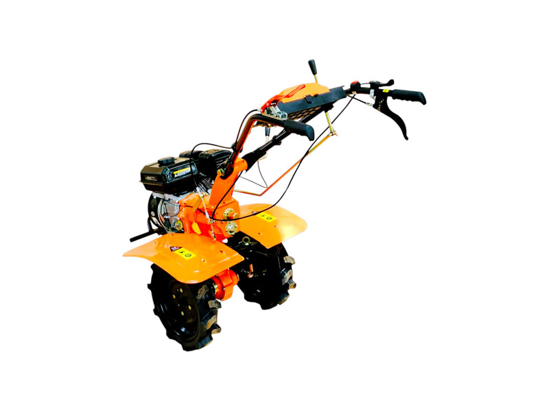 petrol power tiller with tubeless tyres and arc-type handlebar