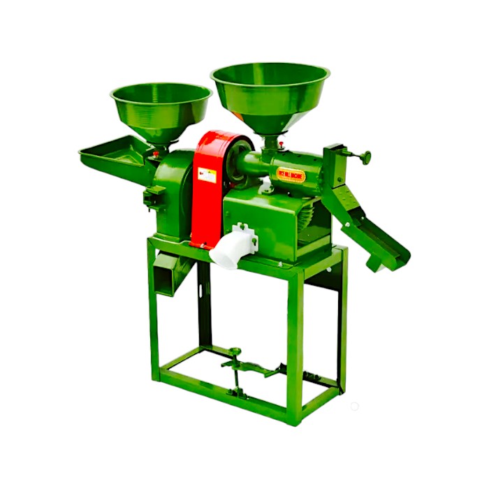 Multi-purpose rice mill with grain grinder, motor to be added separately

