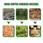 Compact 7 HP dry leaf shredder for farms and gardens