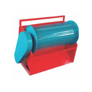 Compact pedal operated rice paddy thresher machine for agricultural use