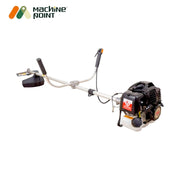 Petrol-powered brush cutter with aluminium shaft, easy fit head, and 2T blade