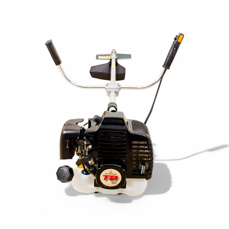 High-speed brush cutter with 10,000 RPM engine for grass and weed cutting