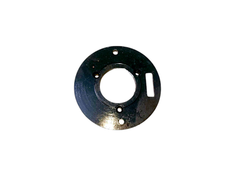 Durable rice mill flange with pre-drilled holes – designed for easy mounting of motor and pulley system.